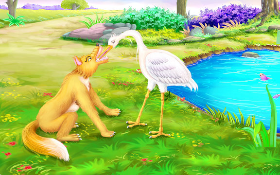 The wolf and the crane