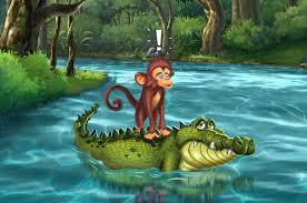 The Monkey and the Crocodile￼