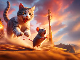 Cat and mouse￼