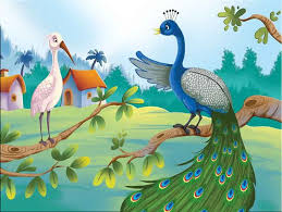 The Peacock And The Crane