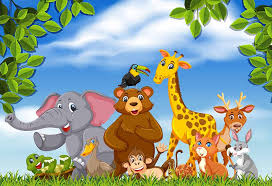 The Elephant and Her Friends