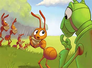 Ant and Grasshopper Story..!