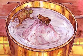 Two Frogs in Milk